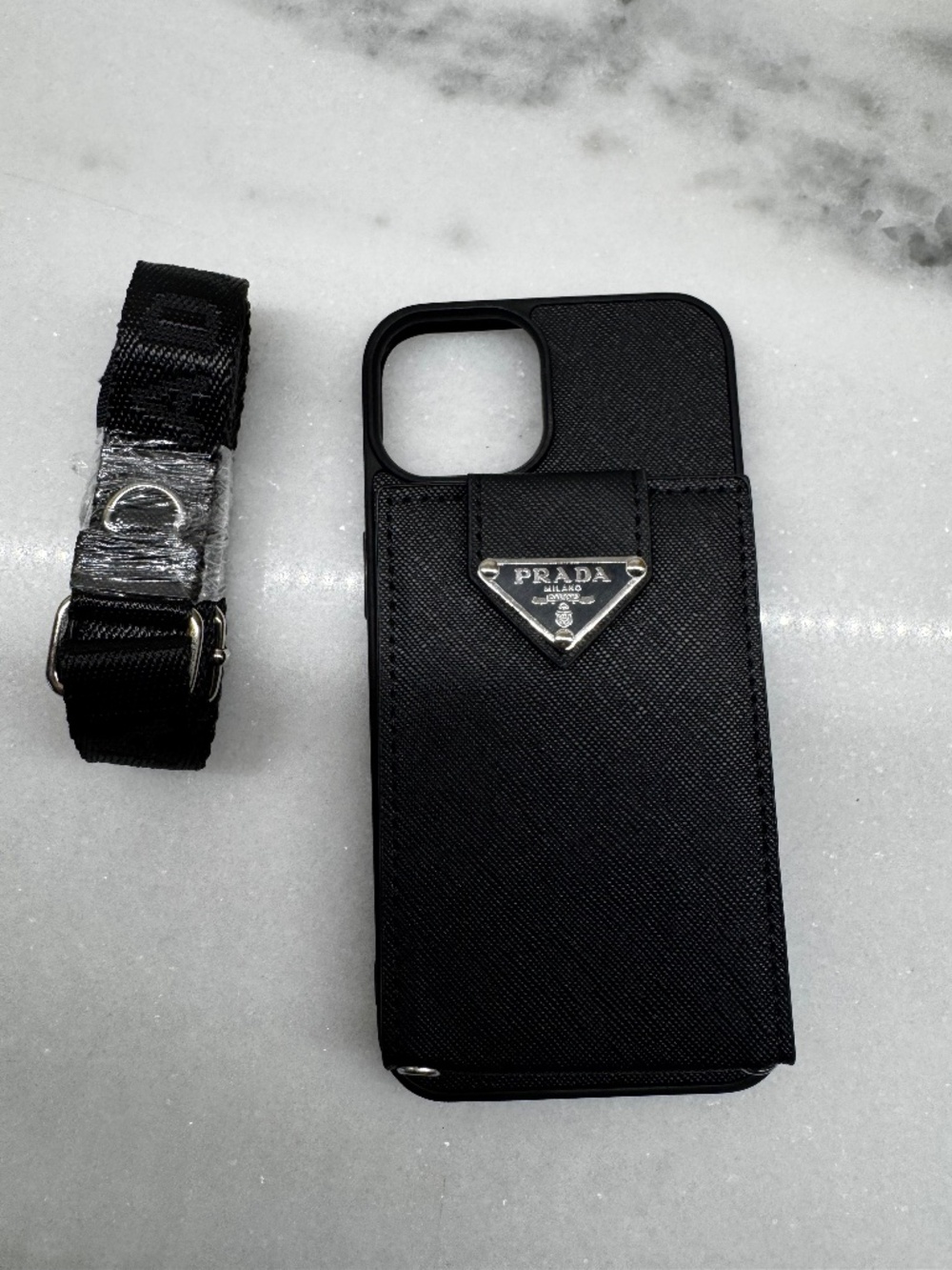 Iphone 14 Prada Phone Case with Strap